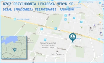 DZIAŁ (PRACOWNIA) FIZJOTERAPII - NZOZ PRZYCHODNIA MEDYK SP. Z O.O. - UL. STEFANA BATOREGO 3,  RADOMSKO