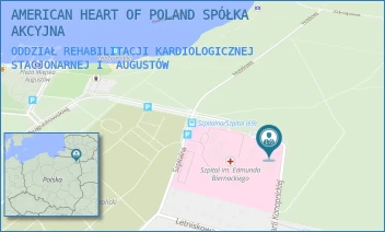 ODDZIAŁ REHABILITACJI KARDIOLOGICZNEJ STACJONARNEJ I - AMERICAN HEART OF POLAND SPÓŁKA AKCYJNA - MARII KONOPNICKIEJ 11,  AUGUSTÓW