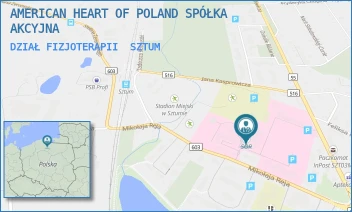 DZIAŁ FIZJOTERAPII - AMERICAN HEART OF POLAND SPÓŁKA AKCYJNA - UL. REJA 12,  SZTUM