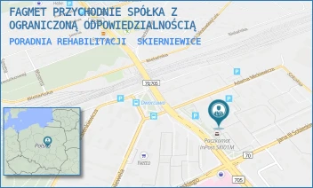 PORADNIA REHABILITACJI - FAGMET PRZYCHODNIE SPÓŁKA Z OGRANICZONĄ ODPOWIEDZIALNOŚCIĄ - UL. JANA III SOBIESKIEGO 29,  SKIERNIEWICE