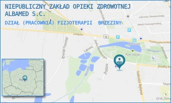 DZIAŁ (PRACOWNIA) FIZJOTERAPII - NIEPUBLICZNY ZAKŁAD OPIEKI ZDROWOTNEJ ALBAMED S.C. - UL. PIŁSUDSKIEGO 67A,  BRZEZINY