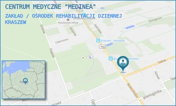 ZAKŁAD / OŚRODEK REHABILITACJI DZIENNEJ - CENTRUM MEDYCZNE "MEDINEA" - UL. ROKICIŃSKA 3,  KRASZEW