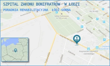 PORADNIA REHABILITACYJNA - SZPITAL ZAKONU BONIFRATRÓW  W ŁODZI - KOSYNIERÓW GDYŃSKICH 61,  ŁÓDŹ-GÓRNA