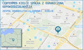 ZESPÓŁ REHABILITACJI DOMOWEJ - CENTERMED KIELCE SPÓŁKA Z OGRANICZONĄ ODPOWIEDZIALNOŚCIĄ - TYSIĄCLECIA PAŃSTWA POLSKIEGO 17A,  KIELCE