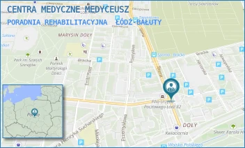 PORADNIA REHABILITACYJNA - CENTRA MEDYCZNE MEDYCEUSZ - UL. SPORNA 83,  ŁÓDŹ-BAŁUTY
