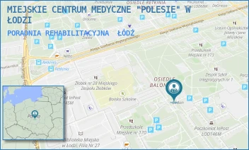 PORADNIA REHABILITACYJNA - MIEJSKIE CENTRUM MEDYCZNE "POLESIE" W ŁODZI - UL. MARATOŃSKA 71,  ŁÓDŹ