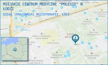 DZIAŁ (PRACOWNIA) FIZJOTERAPII - MIEJSKIE CENTRUM MEDYCZNE "POLESIE" W ŁODZI - UL. MARATOŃSKA 71,  ŁÓDŹ