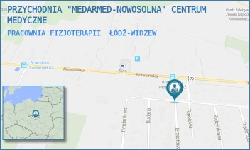 PRACOWNIA FIZJOTERAPII - PRZYCHODNIA "MEDARMED-NOWOSOLNA" CENTRUM MEDYCZNE - UL. HIACYNTOWA 4,  ŁÓDŹ-WIDZEW