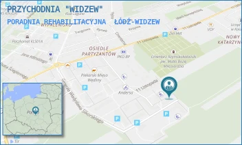 PORADNIA REHABILITACYJNA - PRZYCHODNIA "WIDZEW" - UL. MARSZ. J. PIŁSUDSKIEGO 157,  ŁÓDŹ-WIDZEW
