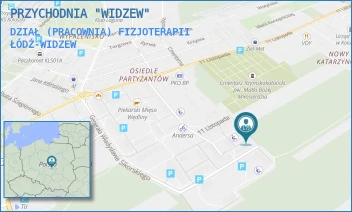 DZIAŁ (PRACOWNIA) FIZJOTERAPII - PRZYCHODNIA "WIDZEW" - UL. MARSZ. J. PIŁSUDSKIEGO 157,  ŁÓDŹ-WIDZEW