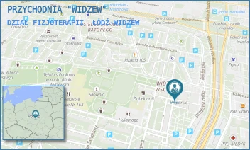 DZIAŁ FIZJOTERAPII - PRZYCHODNIA "WIDZEW" - UL. JÓZEFA ELSNERA 19,  ŁÓDŹ-WIDZEW