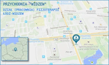 DZIAŁ (PRACOWNIA) FIZJOTERAPII - PRZYCHODNIA "WIDZEW" - AL. MARSZ. JÓZEFA PIŁSUDSKIEGO 157,  ŁÓDŹ-WIDZEW