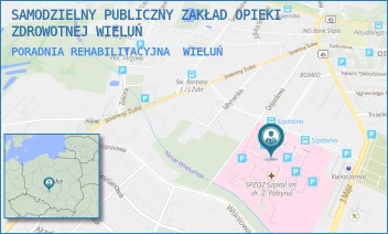 PORADNIA REHABILITACYJNA - SAMODZIELNY PUBLICZNY ZAKŁAD OPIEKI ZDROWOTNEJ WIELUŃ - UL. SZPITALNA  16,  WIELUŃ