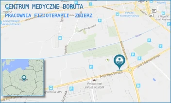 PRACOWNIA FIZJOTERAPII - CENTRUM MEDYCZNE BORUTA - UL. ANDRZEJA STRUGA 2-4,  ZGIERZ