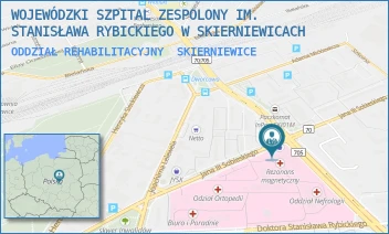 ODDZIAŁ REHABILITACYJNY - WOJEWÓDZKI SZPITAL ZESPOLONY IM. STANISŁAWA RYBICKIEGO W SKIERNIEWICACH - UL. SOBIESKIEGO 4,  SKIERNIEWICE