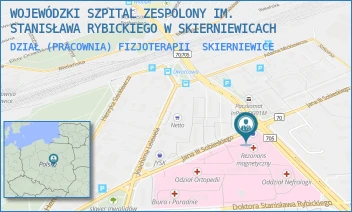 DZIAŁ (PRACOWNIA) FIZJOTERAPII - WOJEWÓDZKI SZPITAL ZESPOLONY IM. STANISŁAWA RYBICKIEGO W SKIERNIEWICACH - UL. SOBIESKIEGO 4,  SKIERNIEWICE