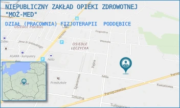 DZIAŁ (PRACOWNIA) FIZJOTERAPII - NIEPUBLICZNY ZAKŁAD OPIEKI ZDROWOTNEJ "MOŻ-MED" - UL. MIŁA 27,  PODDĘBICE