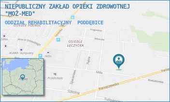 ODDZIAŁ REHABILITACYJNY - NIEPUBLICZNY ZAKŁAD OPIEKI ZDROWOTNEJ "MOŻ-MED" - UL. MIŁA 27,  PODDĘBICE