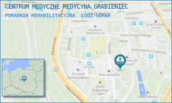 PORADNIA REHABILITACYJNA - CENTRUM MEDYCZNE MEDYCYNA GRABIENIEC - UL. STANISŁAWA BRZOZOWSKIEGO 2,  ŁÓDŹ-GÓRNA