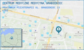 PRACOWNIA FIZJOTERAPII UL. GRABIENIEC 13 - CENTRUM MEDYCZNE MEDYCYNA GRABIENIEC - UL. GRABIENIEC 13,  ŁÓDŹ