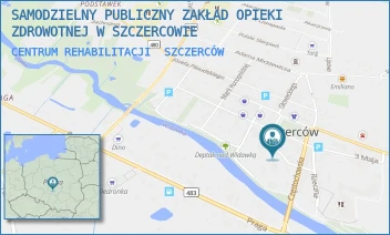 CENTRUM REHABILITACJI - SAMODZIELNY PUBLICZNY ZAKŁAD OPIEKI ZDROWOTNEJ W SZCZERCOWIE - UL. TARGOWA 5,  SZCZERCÓW