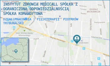 DZIAŁ(PRACOWNIA ) FIZJOTERAPII - INSTYTUT ZDROWIA MEDICALL SPÓŁKA Z OGRANICZONĄ ODPOWIEDZIALNOŚCIĄ SPÓŁKA KOMANDYTOWA - UL. WOJSKA POLSKIEGO 77,  PIOTRKÓW TRYBUNALSKI