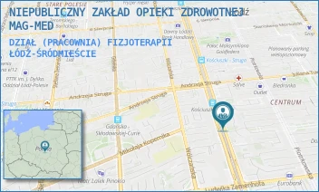 DZIAŁ (PRACOWNIA) FIZJOTERAPII - NIEPUBLICZNY ZAKŁAD OPIEKI ZDROWOTNEJ MAG-MED - AL. TADEUSZA KOŚCIUSZKI 48,  ŁÓDŹ-ŚRÓDMIEŚCIE