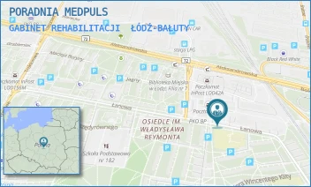 GABINET REHABILITACJI - PORADNIA MEDPULS - ŁANOWA 83,  ŁÓDŹ-BAŁUTY
