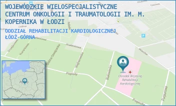 ODDZIAŁ REHABILITACJI KARDIOLOGICZNEJ - WOJEWÓDZKIE WIELOSPECJALISTYCZNE CENTRUM ONKOLOGII I TRAUMATOLOGII IM. M. KOPERNIKA W ŁODZI - UL. POPIOŁY 40,  ŁÓDŹ-GÓRNA