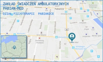 DZIAŁ FIZJOTERAPII - ZAKŁAD ŚWIADCZEŃ AMBULATORYJNYCH PABIAN-MED - UL. KILIŃSKIEGO 10/12,  PABIANICE