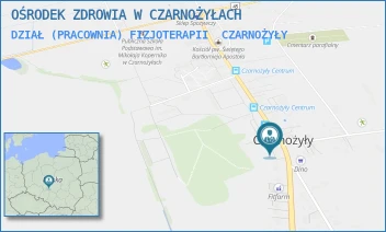 DZIAŁ (PRACOWNIA) FIZJOTERAPII - OŚRODEK ZDROWIA W CZARNOŻYŁACH - UL. CZARNOŻYŁY 191,  CZARNOŻYŁY