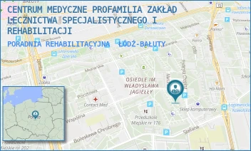 PORADNIA REHABILITACYJNA - CENTRUM MEDYCZNE PROFAMILIA ZAKŁAD LECZNICTWA SPECJALISTYCZNEGO I REHABILITACJI - UL. STEFANA 2,  ŁÓDŹ-BAŁUTY