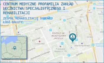 ZESPÓŁ REHABILITACJI DOMOWEJ - CENTRUM MEDYCZNE PROFAMILIA ZAKŁAD LECZNICTWA SPECJALISTYCZNEGO I REHABILITACJI - UL. STEFANA 2,  ŁÓDŹ-BAŁUTY