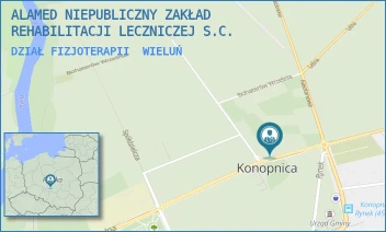 DZIAŁ FIZJOTERAPII - ALAMED NIEPUBLICZNY ZAKŁAD REHABILITACJI LECZNICZEJ S.C. - UL. SZKOLNA 6,  WIELUŃ
