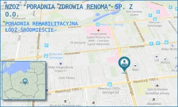 PORADNIA REHABILITACYJNA - NZOZ "PORADNIA ZDROWIA RENOMA" SP. Z O.O. - UL. STERLINGA 16/18,  ŁÓDŹ-ŚRÓDMIEŚCIE