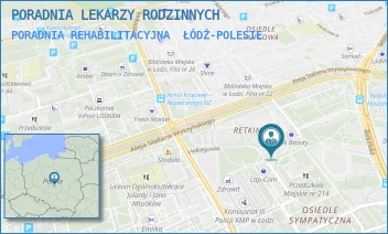 PORADNIA REHABILITACYJNA - PORADNIA LEKARZY RODZINNYCH - UL. BATALIONÓW CHŁOPSKICH 14,  ŁÓDŹ-POLESIE