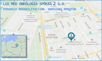 PORADNIA REHABILITACYJNA - LUX MED ONKOLOGIA SPÓŁKA Z O.O. - NARBUTTA 83,  WARSZAWA MOKOTÓW