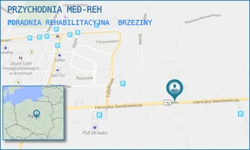 PORADNIA REHABILITACYJNA - PRZYCHODNIA MED-REH - UL. HENRYKA SIENKIEWICZA 87,  BRZEZINY