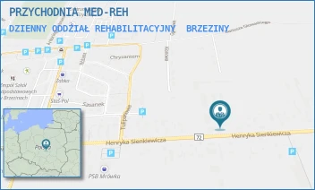 DZIENNY ODDZIAŁ REHABILITACYJNY - PRZYCHODNIA MED-REH - UL. HENRYKA SIENKIEWICZA 87,  BRZEZINY