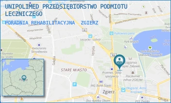 PORADNIA REHABILITACYJNA - UNIPOLIMED PRZEDSIĘBIORSTWO PODMIOTU LECZNICZEGO - ALEJA ARMII KRAJOWEJ 10,  ZGIERZ