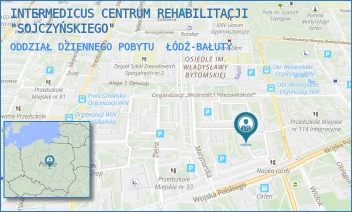 ODDZIAŁ DZIENNEGO POBYTU - INTERMEDICUS CENTRUM REHABILITACJI "SOJCZYŃSKIEGO" - UL. KPT. STANISŁAWA SOJCZYŃSKIEGO "WARSZYCA" 3/5,  ŁÓDŹ-BAŁUTY