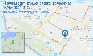 PRACOWNIA FIZJOTERAPII - NIEPUBLICZNY ZAKŁAD OPIEKI ZDROWOTNEJ "MAGA-MED" S.C. - UL. WARSZAWSKIE PRZEDMIEŚCIE 14,  KUTNO