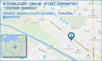 OŚRODEK REHABILITACJI DZIENNEJ - NIEPUBLICZNY ZAKŁAD OPIEKI ZDROWOTNEJ "CENTRUM ZDROWIA" - UL. BARLICKIEGO 15,  TOMASZÓW MAZOWIECKI