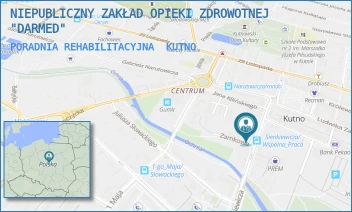PORADNIA REHABILITACYJNA - NIEPUBLICZNY ZAKŁAD OPIEKI ZDROWOTNEJ "DARMED" - UL. HENRYKA SIENKIEWICZA 16,  KUTNO