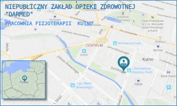 PRACOWNIA FIZJOTERAPII - NIEPUBLICZNY ZAKŁAD OPIEKI ZDROWOTNEJ "DARMED" - UL. HENRYKA SIENKIEWICZA 16,  KUTNO