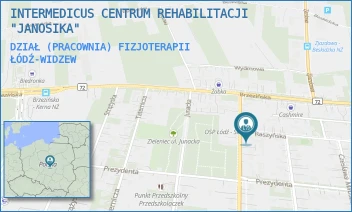 DZIAŁ (PRACOWNIA) FIZJOTERAPII - INTERMEDICUS CENTRUM REHABILITACJI "JANOSIKA" - UL. JANOSIKA 163,  ŁÓDŹ-WIDZEW