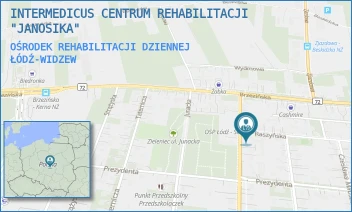 OŚRODEK REHABILITACJI DZIENNEJ - INTERMEDICUS CENTRUM REHABILITACJI "JANOSIKA" - UL. JANOSIKA 163,  ŁÓDŹ-WIDZEW