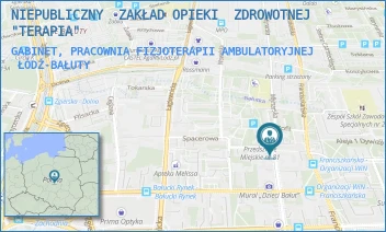 GABINET, PRACOWNIA FIZJOTERAPII AMBULATORYJNEJ - NIEPUBLICZNY  ZAKŁAD OPIEKI  ZDROWOTNEJ "TERAPIA" - MŁYNARSKA 37/41,  ŁÓDŹ-BAŁUTY