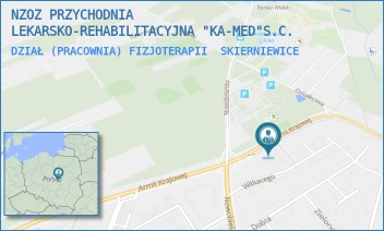 DZIAŁ (PRACOWNIA) FIZJOTERAPII - PRZYCHODNIA ZDROWIA KA-MED - UL. ARMII KRAJOWEJ 33,  SKIERNIEWICE