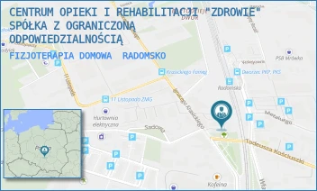 FIZJOTERAPIA DOMOWA - CENTRUM OPIEKI I REHABILITACJI "ZDROWIE" SPÓŁKA Z OGRANICZONĄ ODPOWIEDZIALNOŚCIĄ - UL. IGNACEGO KRASICKIEGO 2 A,  RADOMSKO